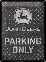 Wandbord - John Deere Parking Only - 30x40cm