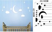 3D Sticker Decoratie Mooi Cloud Muurtattoo Wolken Sticker - Kid Slaapkamer Wanddecoratie Babykamer Decal Muurschildering DIY Home Decor Vinyl - Cloud11 / Large