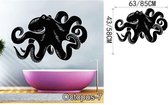 3D Sticker Decoratie OCTOPUS Wall Art Stickers Zwart Muurstickers Voor Kinderkamer Baby Muurstickers Vinilos Paredes Waterdichte Badkamer Decal Muurschildering - Octopus7 / Small