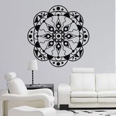 3D Sticker Decoratie Removable Wall Decals Mandala Yoga Ornament Indian Buddha Symbol Decal Vinyl Sticker Home Decoration Mural CW-1 - Red