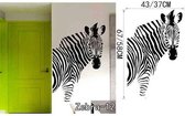 3D Sticker Decoratie DIY Zebra Adesivo De Parede Animal Vinyl Decals DIY Wall Stickers Abstract Art Murals Zoo Home Decor Removable Wall Paper - Zebra12 / Large