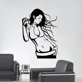 3D Sticker Decoratie Sexy Meisje Vinyl Muurtattoo Mode Sexy Vrouw Muurschildering Muursticker Kledingwinkel Schoonheidssalon Slaapkamer Home Decoratief