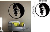 3D Sticker Decoratie Poster Klassieke religie Boeddhisme Boeddha Muurstickers Home Decor Verwijderbare Vinyl Art Sticker voor de woonkamer - FX16 / S