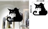 3D Sticker Decoratie Cartoon Black Cat Cute DIY Vinyl Wall Stickers For Kids Rooms Home Decor Art Decals 3D Wallpaper Decoration Adesivo De Parede - AW9421 / Large
