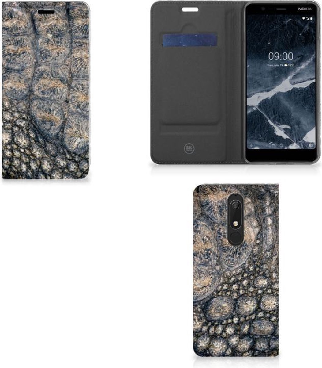 Nokia 5.1 (2018) Hoesje maken Krokodillenprint