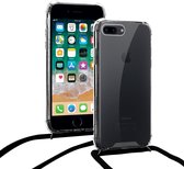 Coque ShieldCase Shock avec cordon noir iPhone 8 Plus / 7 Plus + Protecteur d'écran en verre gratuit