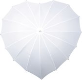 Impliva Heart UV-Bescherming Paraplu  - � 87 cm - Wit