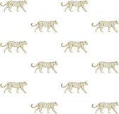 Papier peint Origin Panthers Blanc et Or - 347685 - 0,53 x 10,05 m