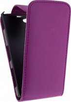 Xccess Leather Flip Case Sony Xperia Z1S Purple