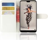 Mobigear Classic Bookcase Hoesje - Geschikt voor Huawei P20 - Wit