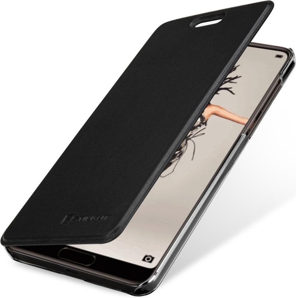 StilGut Berlin Book Type Cover w/o clip incl. NFC/ Huawei P20 black