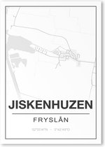 Poster/plattegrond JISKENHUZEN - 30x40cm