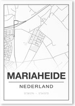 Poster/plattegrond MARIAHEIDE - 30x40cm