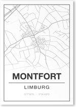 Poster/plattegrond MONTFORT - 30x40cm