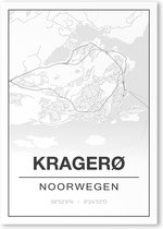 Poster/plattegrond KRAGERØ - 30x40cm