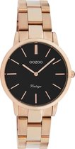 OOZOO Vintage series - Rosé gouden horloge met rosé gouden roestvrijstalen armband - C20049 - Ø34