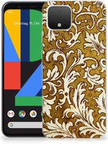 Google Pixel 4 Siliconen Hoesje Barok Goud