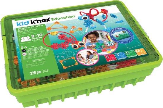 Afbeelding van het spel Kid K'Nex Opbergdoos - Classroom Collection - Bouwset - 225 onderdelen