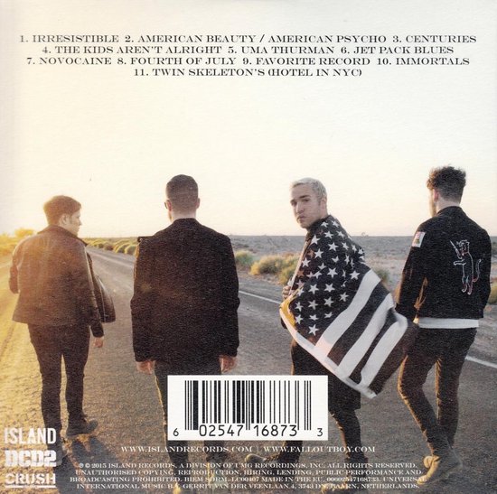 American Beauty / American Psycho, Fall Out Boy CD (album) Muziek