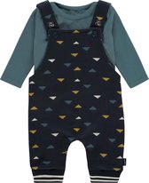 Noppies Jongens Set romper met tuinbroek Antigo - Dark Sapphire - Maat 50