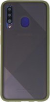 Hoesje Geschikt voor de Samsung Galaxy A50 - Hard Case Backcover Telefoonhoesje - Groen