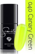 040 UV Hybrid Semilac Canary Green 7 ml.