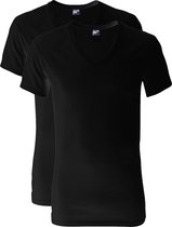 Alan Red T-shirts Dean (2-pack) - diepe V-hals - zwart -  Maat L
