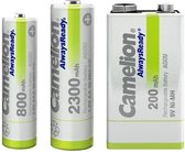 9V 200 mAh NiMH batterij  Always Ready voorgeladen 1 stuks