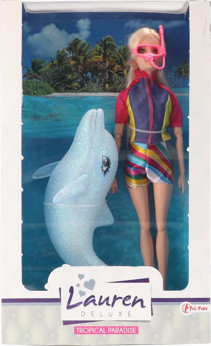 Barbie Dolphin Adventure - Poupée avec des animaux magiques