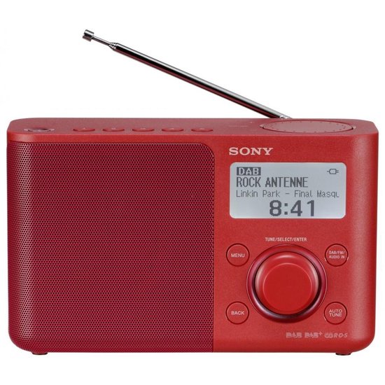 Sony XDR-S61D - DAB+ Radio - Rood - Sony