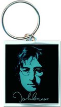 John Lennon - Photo Sleutelhanger - Zwart/Blauw