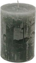 Stompkaars steelgrey - KaarsenKerstkaarsen - Paraffine - 7x10cm