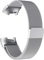 4mobilez® Fitbit Charge 3 horlogeband Milanese Silver - magneetsluiting