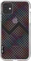 Casetastic Apple iPhone 11 Hoesje - Softcover Hoesje met Design - Rainbow Squares Print