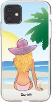 Casetastic Apple iPhone 11 Hoesje - Softcover Hoesje met Design - BFF Sunset Blonde Print