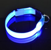 LED Halsband Oplaadbaar Blauw 30-35cm PX4 Hilox