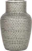 WOOOD Ace Vase Mosaic - Glas - Zwart - 45x30x30