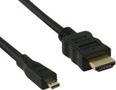 Valueline High Speed HDMI-kabel met ethernet HDMI-connector - HDMI micro-connector 1,50 m zwart