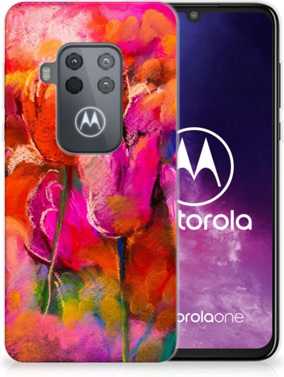 Hoesje maken Motorola One Zoom Tulips