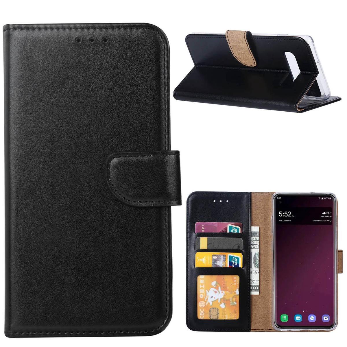 FONU Boekmodel Hoesje Samsung Galaxy S10 - Zwart