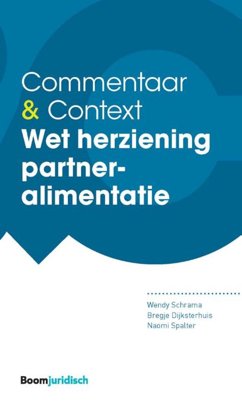 Commentaar & Context - Wet herziening partneralimentatie - cover