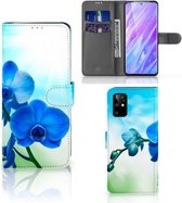 Hoesje Geschikt voor Samsung Galaxy S20 Plus Orchidee Blauw