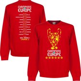Liverpool Trophy Champions of Europe 2019 Road to Victory Sweater - Rood - L