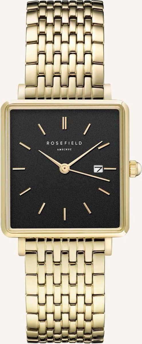 Rosefield The Boxy Dames Horloge - Goud - QBSG-Q017