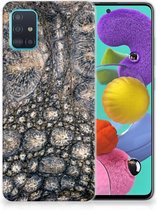 Geschikt voor Samsung Galaxy A51 TPU Hoesje Krokodillenprint