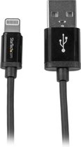 StarTech.com 1 m zwarte Apple 8-polige Lightning connector naar USB-kabel