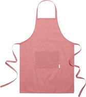 Keukenschort - Kookschort - BBQ schort - BBQ accessoires - Voor dames en heren - Duurzaam - Gerecycled katoen - Rood