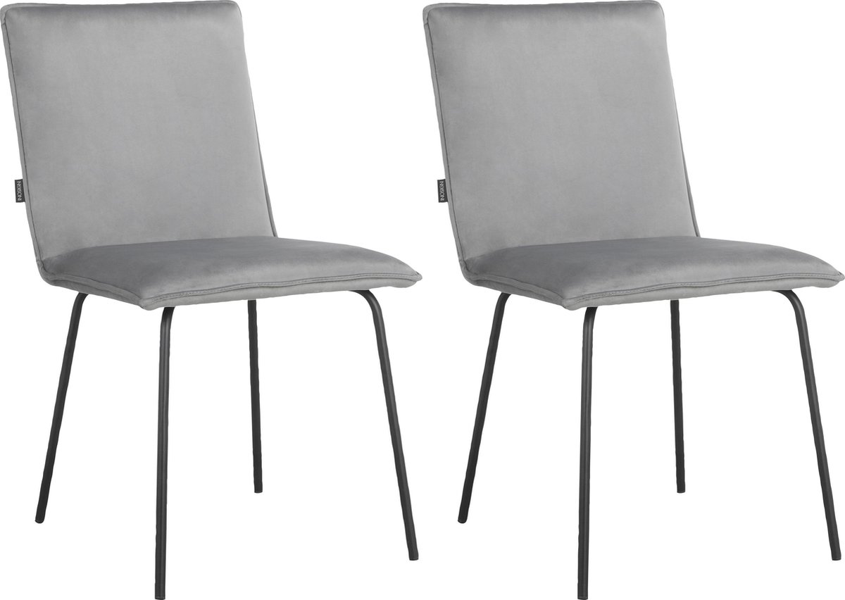 Nika-Eetkamerstoel - 2 Pack - Grijs