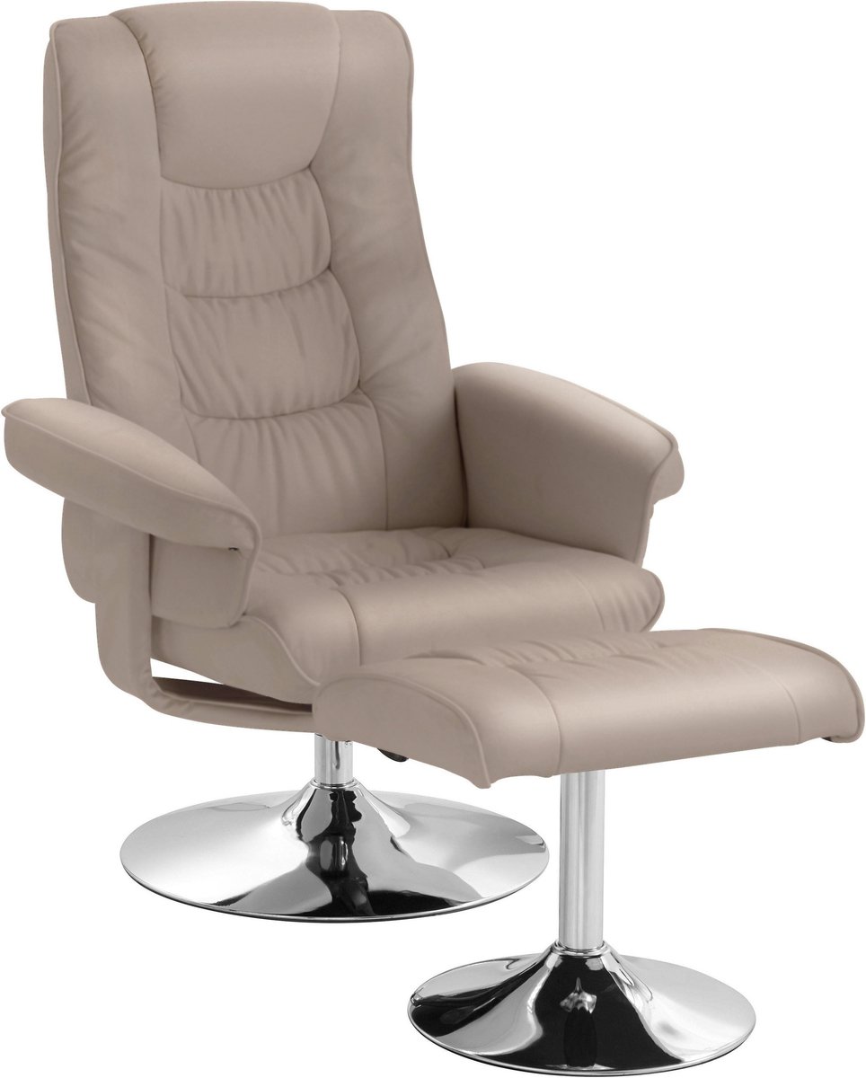 Notio Living Springfield-Recliner & Hocker - Cappuccino Bruin