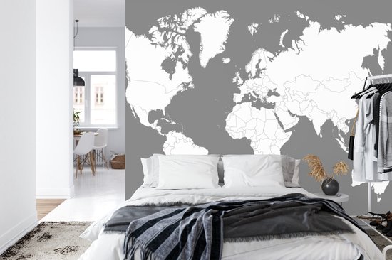 Fotobehang Wereldkaart - Vliesbehang - 400 x 280 cm